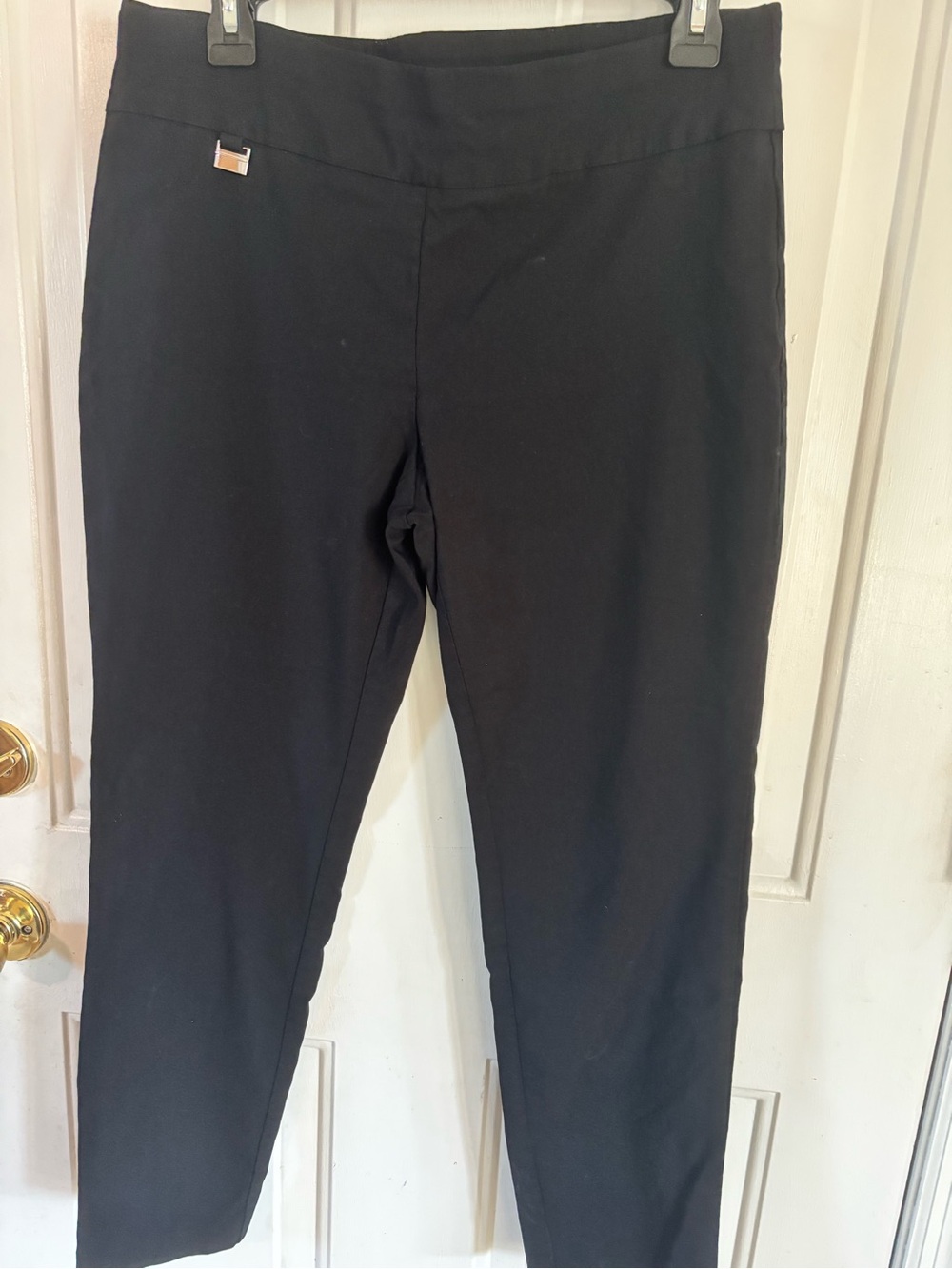 Alfani Black Ponte Skinny Ankle Pants